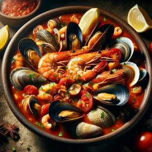 Cazuela de mariscos
