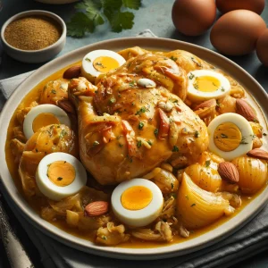 Pollo en pepitoria